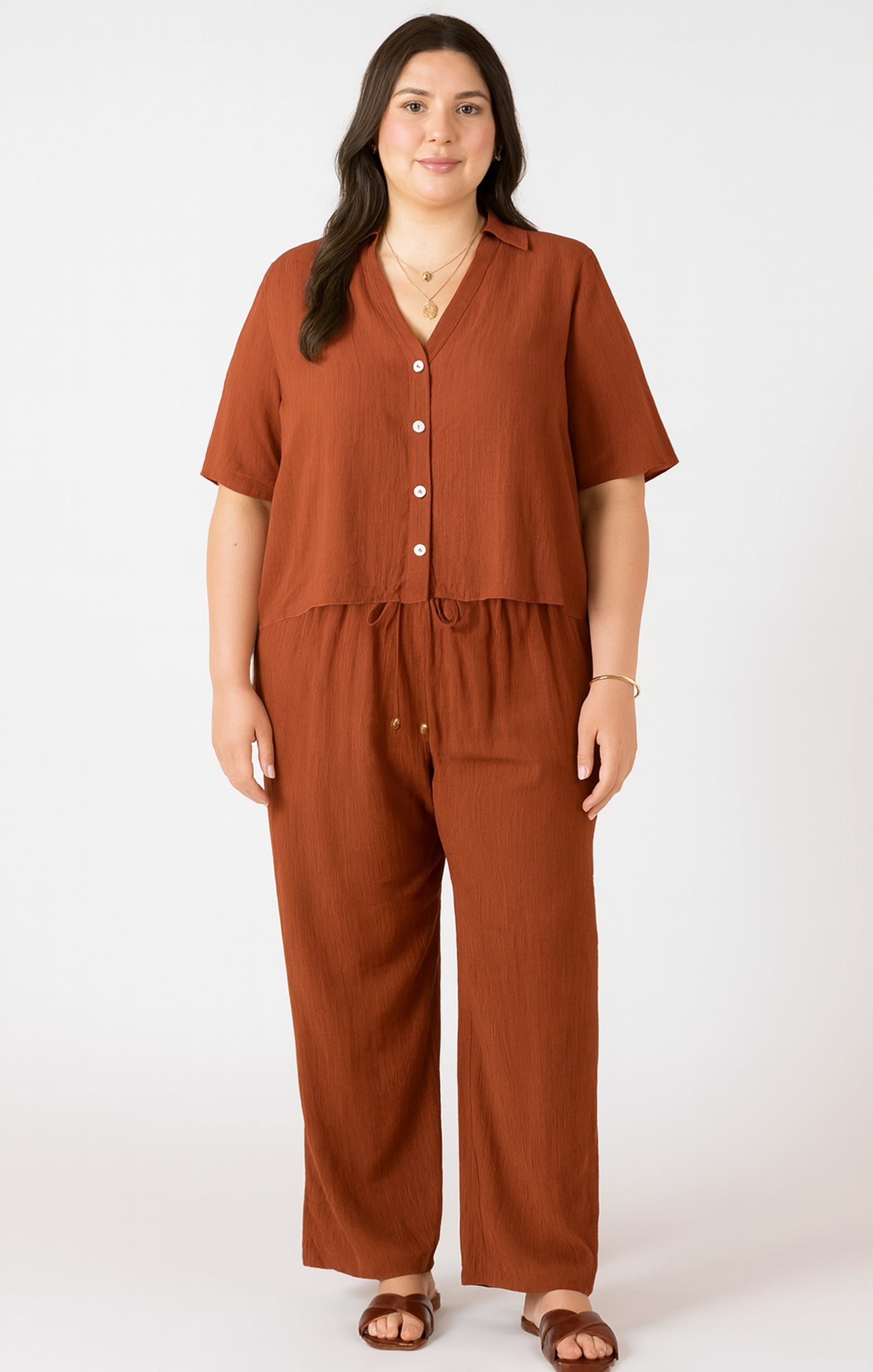 Drawstring Wide Pant (XS-2X)