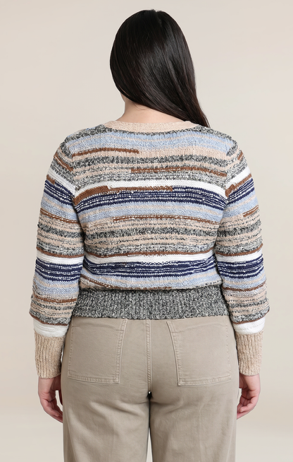 CURVE Striped Cardigan