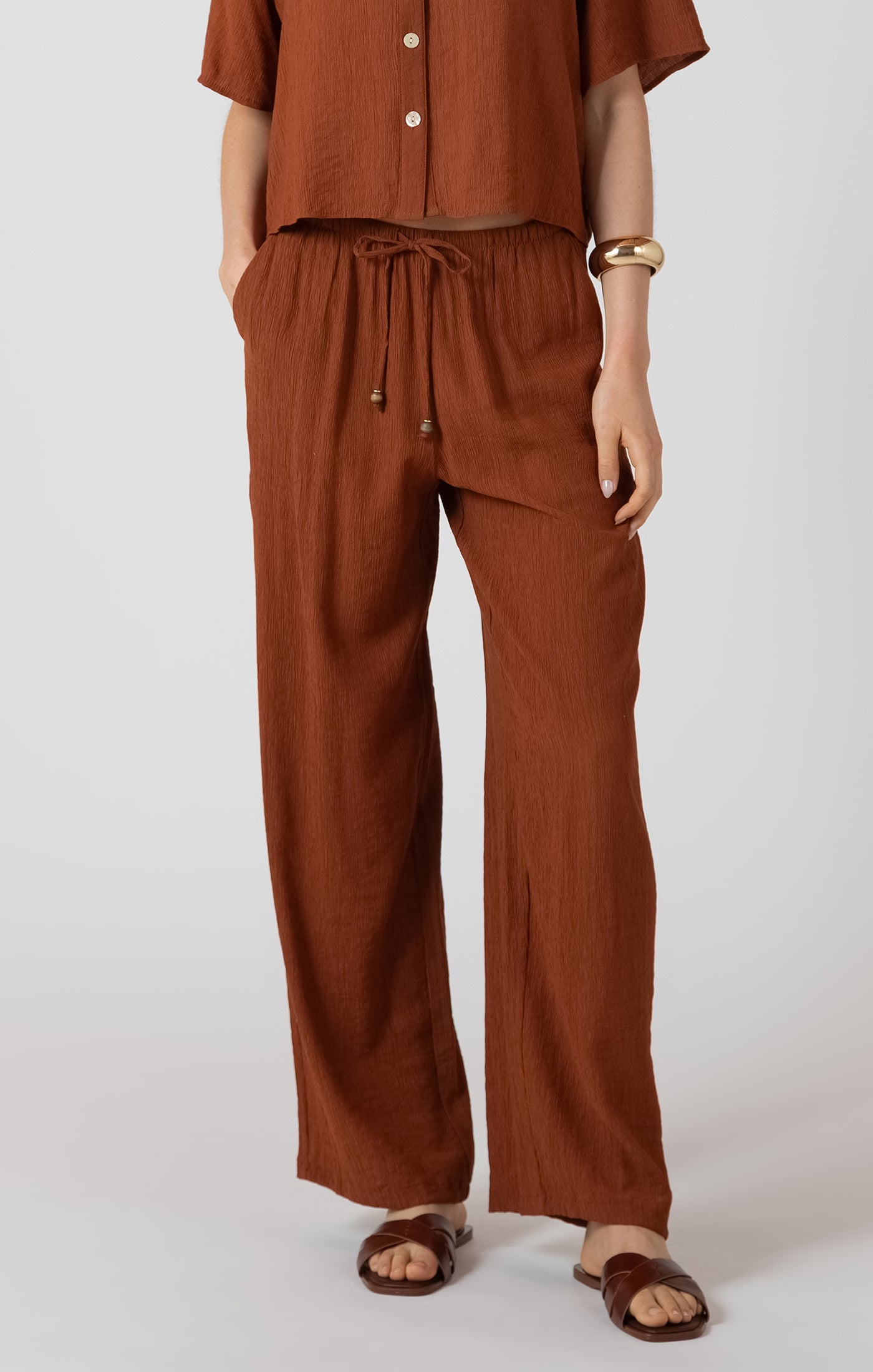 Drawstring Wide Pant (XS-2X)