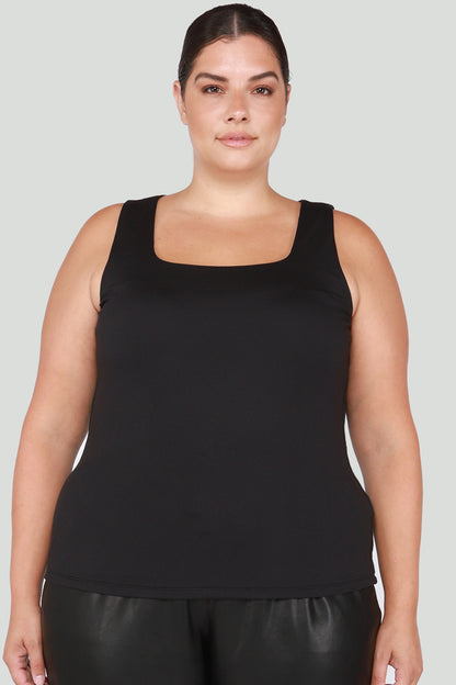 Plus size Square neck Tank