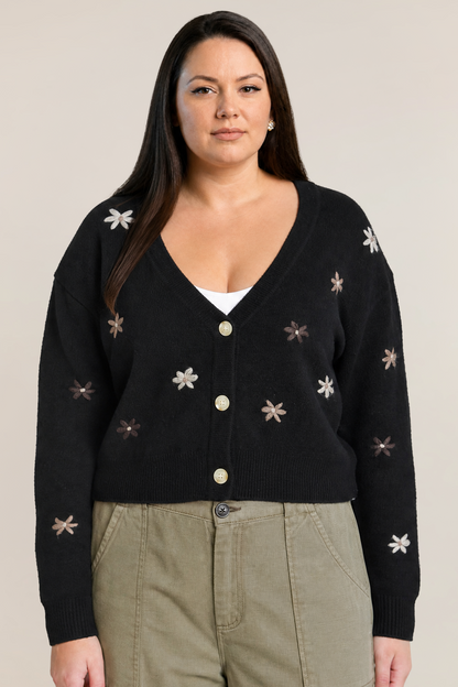 CURVE Embroidered Cardigan
