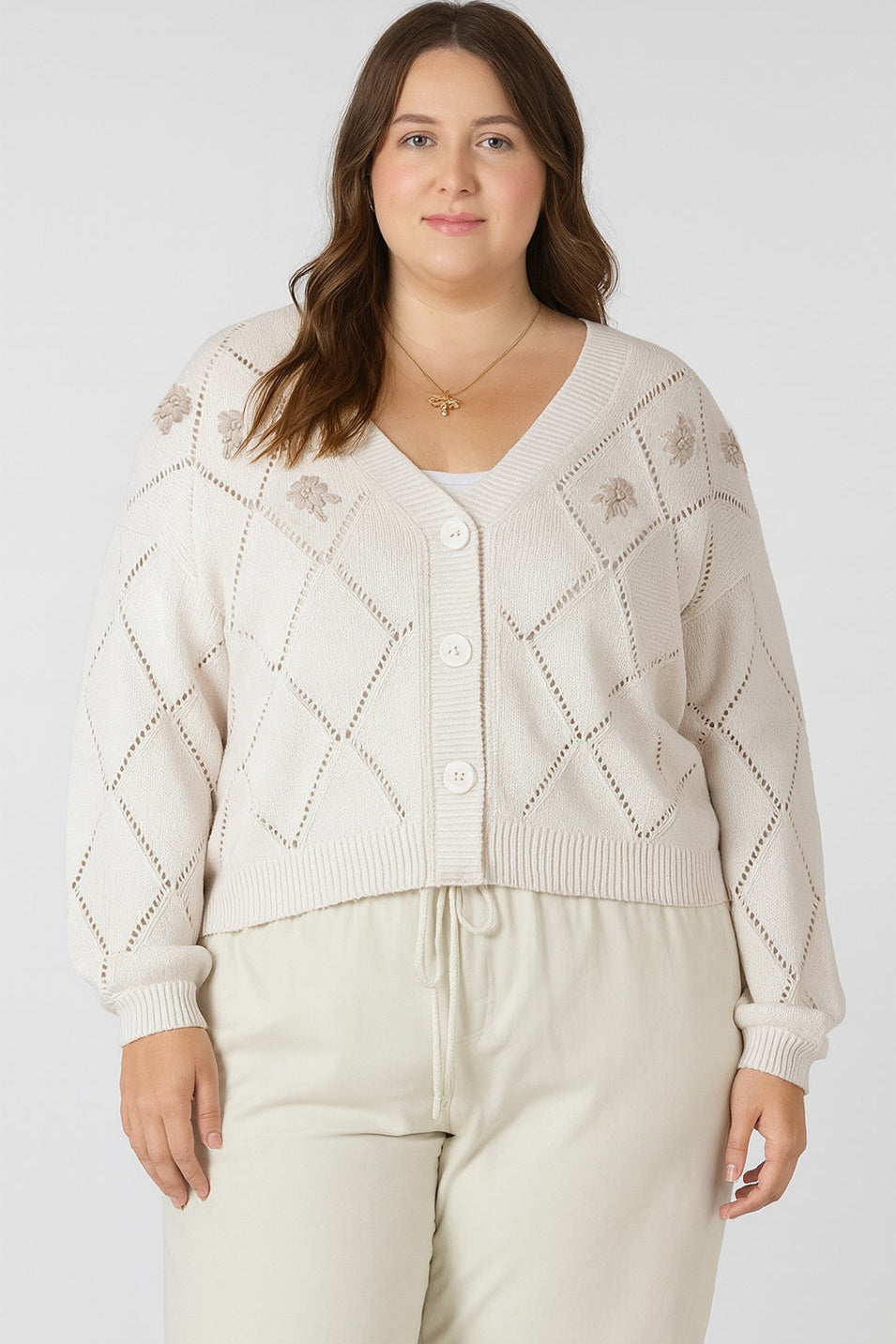CURVE Pointelle Cardigan