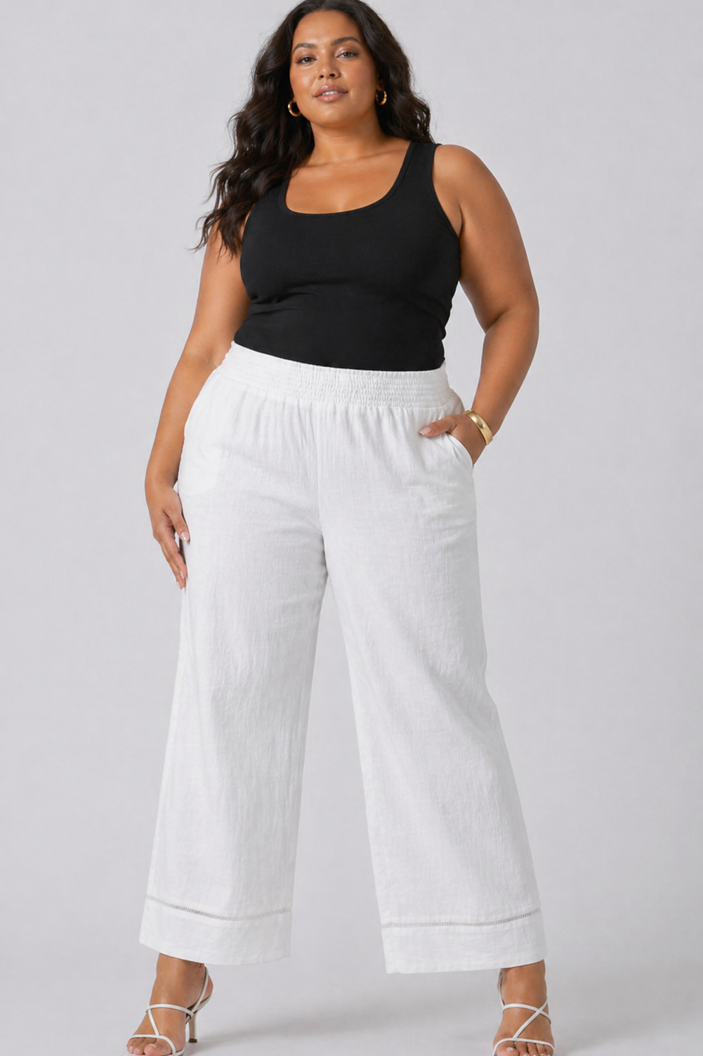 CURVE Gauze Wide Leg Pant