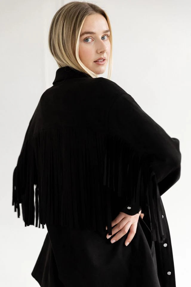 Fringe "Suede" Jacket (S-4X)