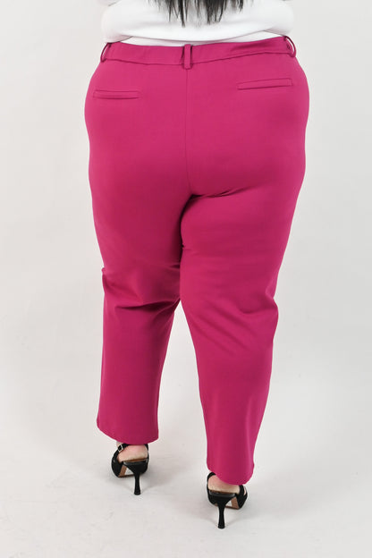 high rise pant pants tapered leg magenta plus size inclusive