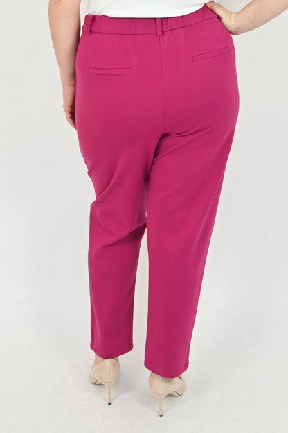 high rise pant pants tapered leg magenta plus size inclusive